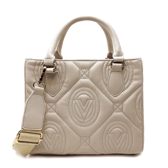 Valentino Orlando Light Taupe Top Handle/Crossbody V Logo Quilted Tote/P… - Picture 4 of 11